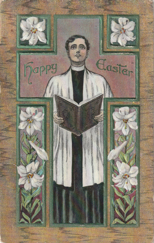 Easter Sermon Antique Postcard