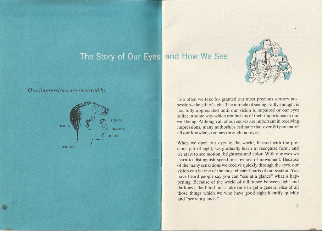 Eyes, Our Windows to the World - Better Light Better Sight Bureau - Booklet, c. 1950s Inside Cover