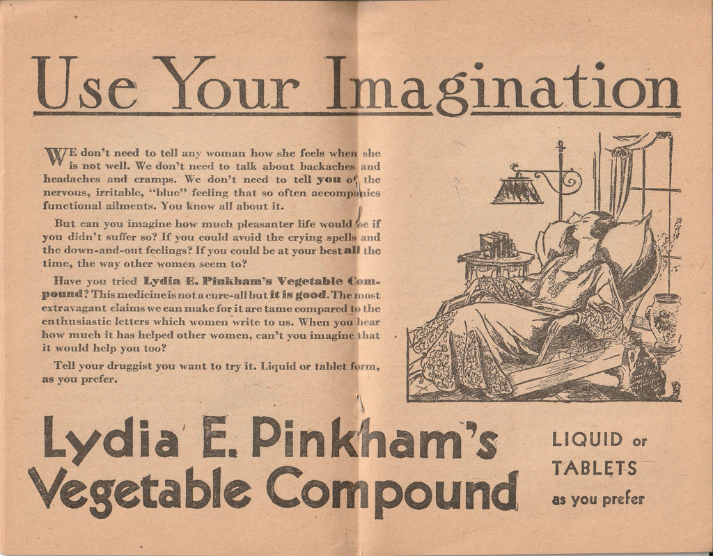 Famous Women of History - Lydia E. Pinkham Medicine Company - Booklet, c. 1920s - Vegetable Compound