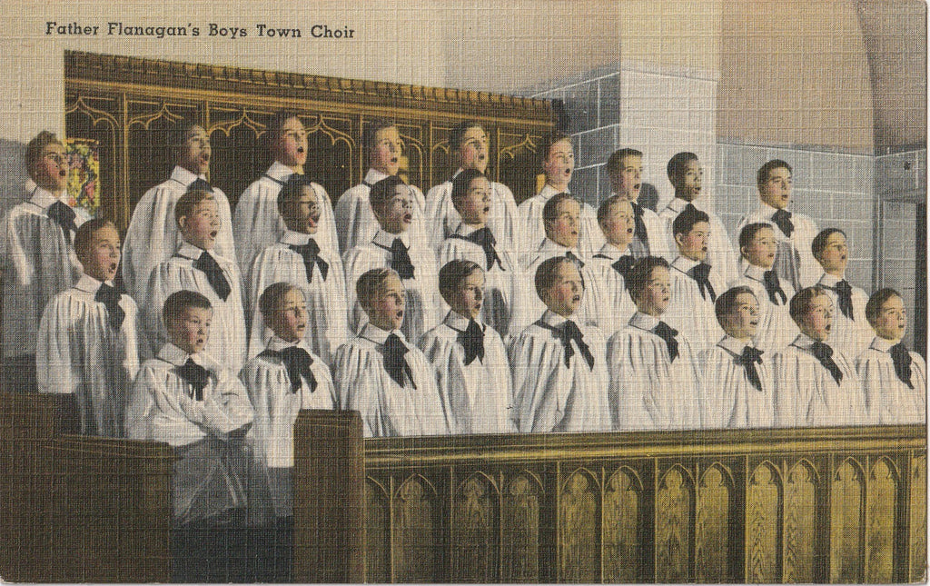Father Flanagan's Boys' Home Choir Postcard