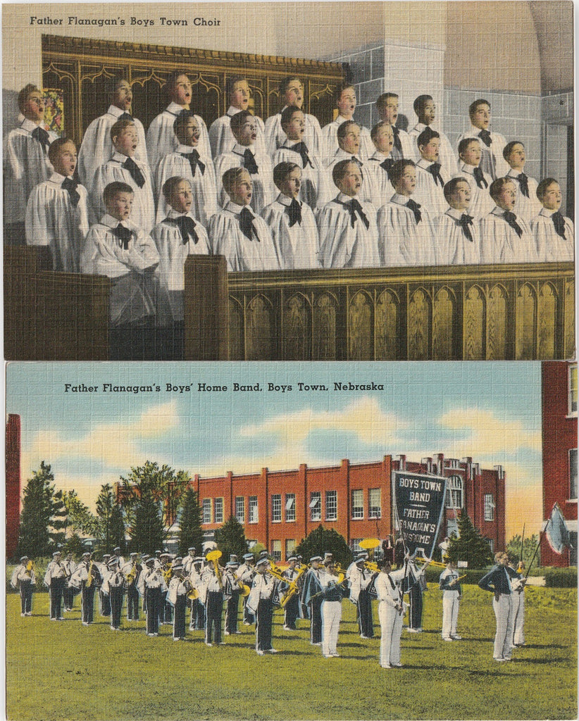Father Flanagan's Boys' Home Boys Town Nebraska Postcards