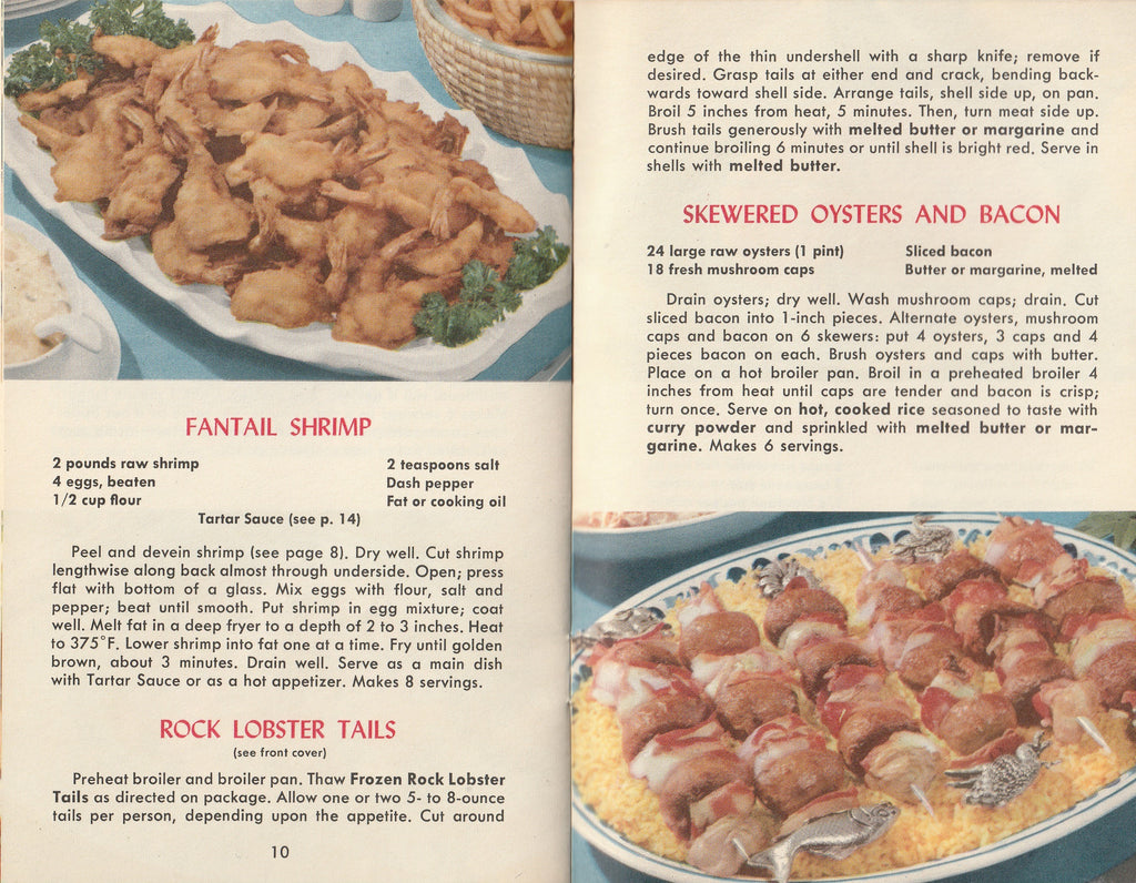 Favorite Fish and Sea Food Recipes - Tested Recipe Institute - General Motors Information Rack Service - Booklet, c. 1956