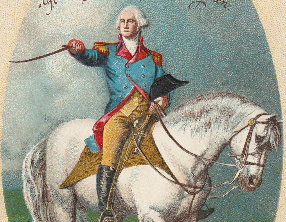 First in War and Peace George Washington Postcard Close Up 2