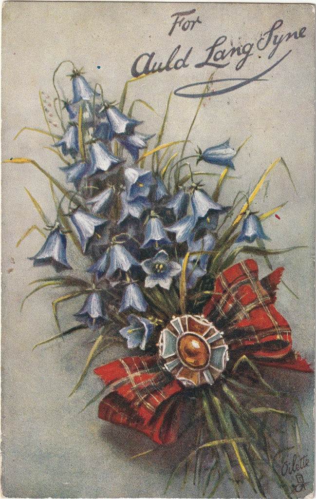 For Auld Lang Syne - Raphael Tuck & Sons Oilette - SET of 2 - Postcards, c. 1900s