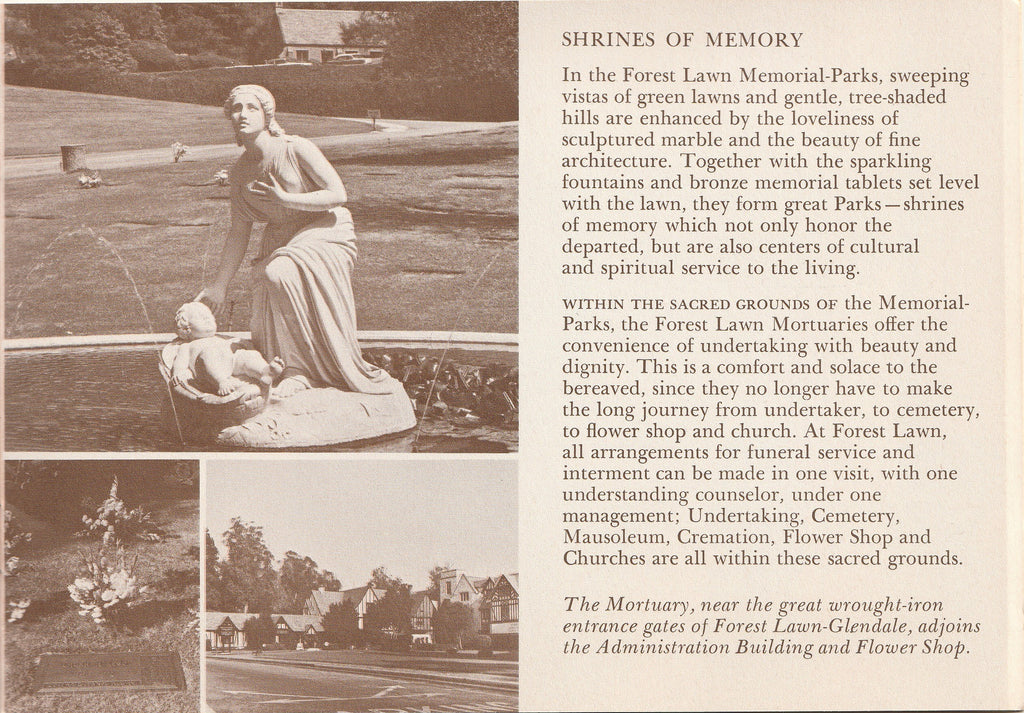 Forest Lawn Serves the Living - Booklet, c. 1961
