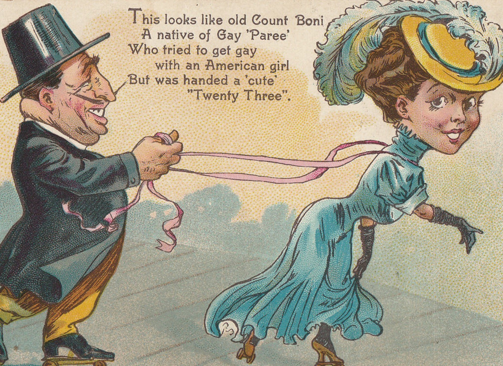 Get Gay With American Girl 23 Skidoo Postcard Close Up