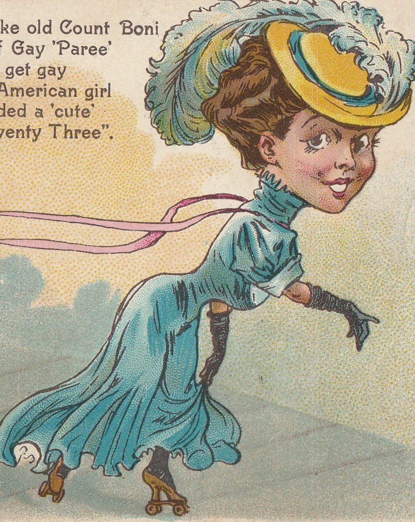 Get Gay With American Girl 23 Skidoo Postcard Close Up 3