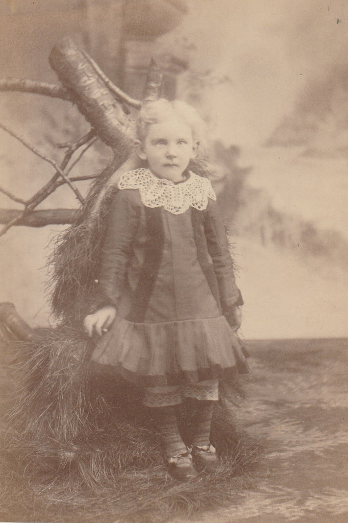 Ghostly Victorian Child Photo Close Up