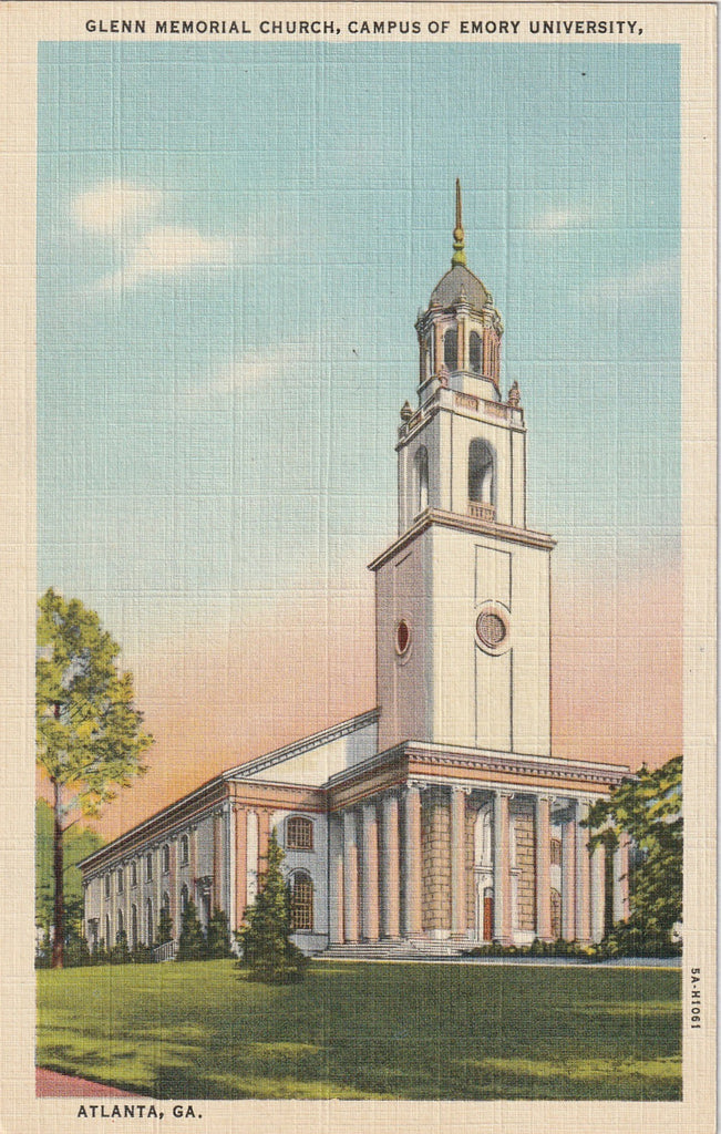 Glenn Memorial Church Campus of Emory University Atlanta Georgia Postcard