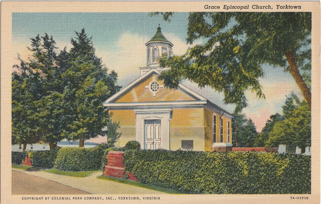 Grace Episcopal Church Yorktown Virginia Postcard