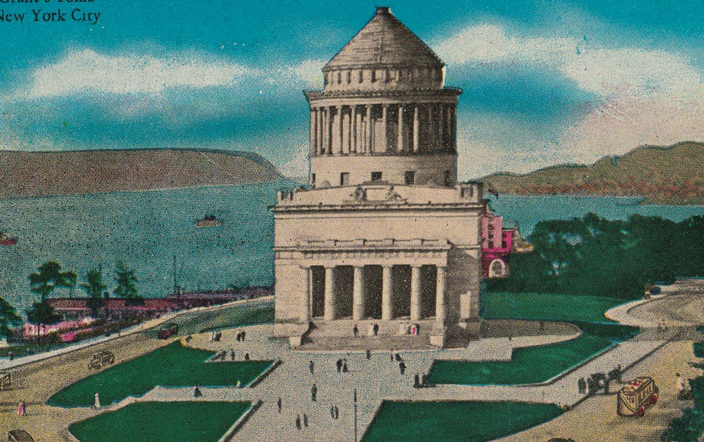 Grant's Tomb New York City Antique Postcard Close Up