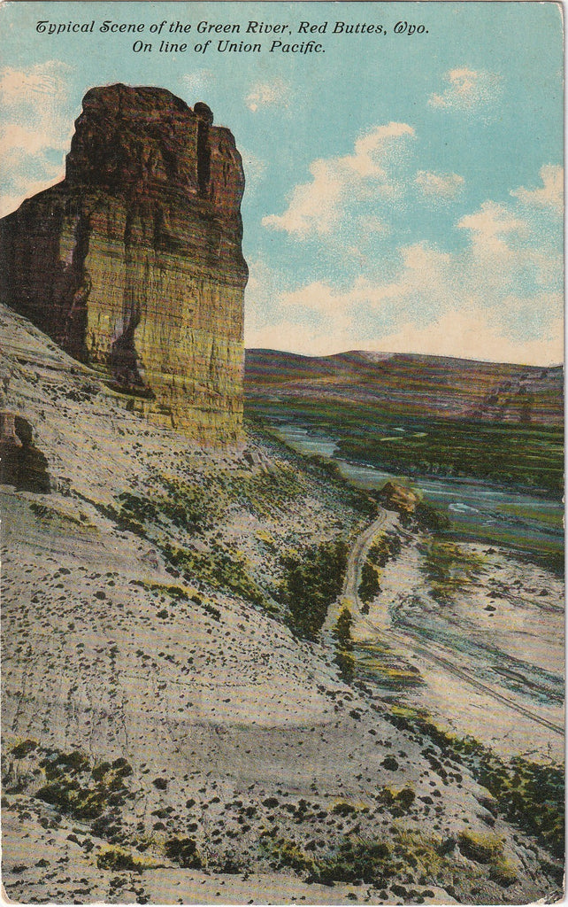 Green River Red Buttes Wyoming Postcard