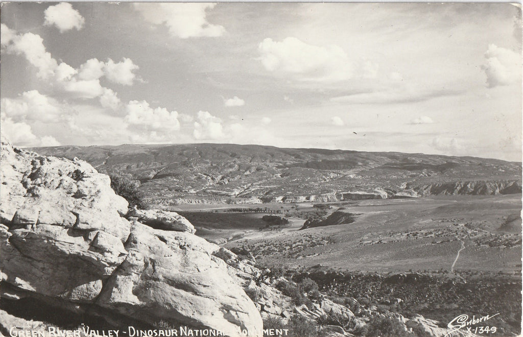 Green River Valley - Dinosaur National Monument - RPPC, c. 1950s