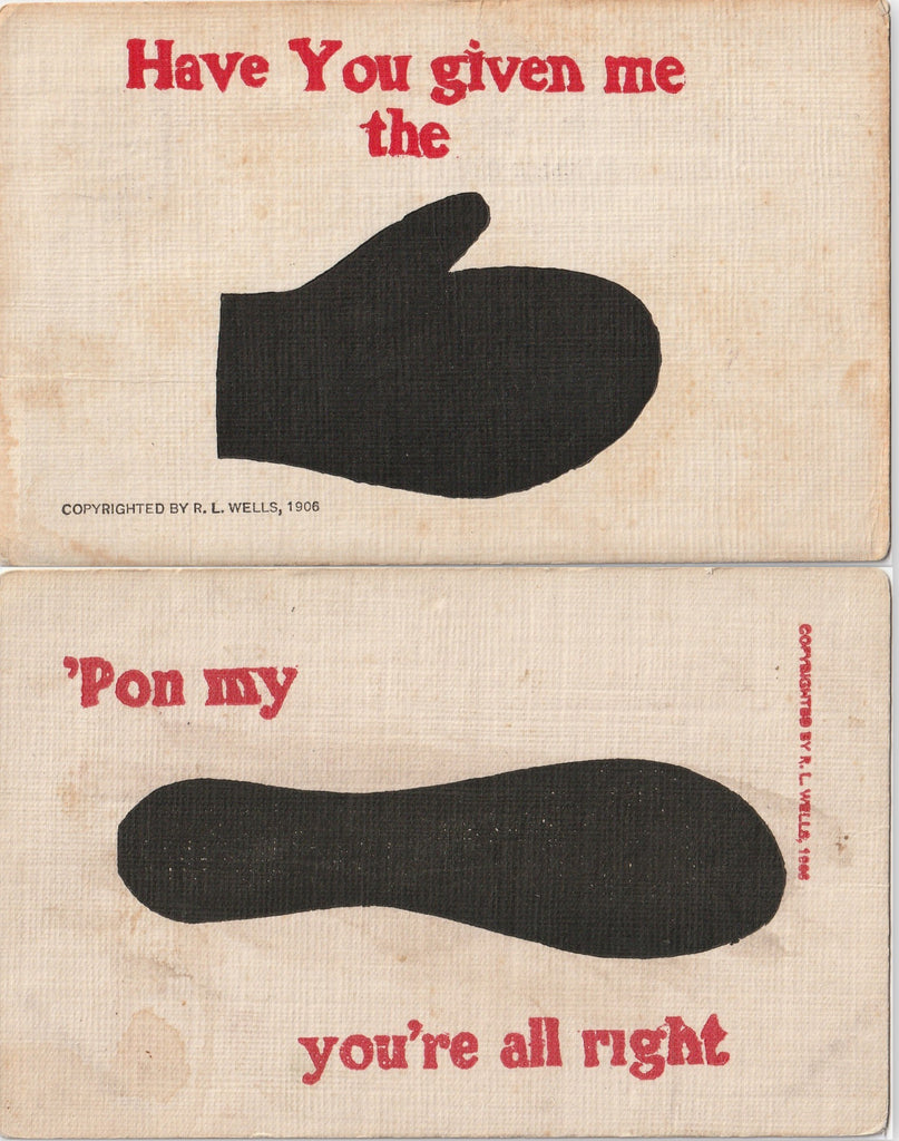 Hand and Foot R L Wells Postcards