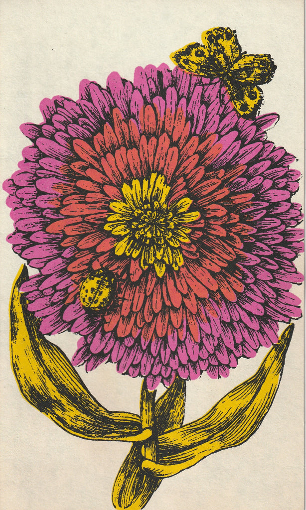 Happy Anniversary - Zinnia Flower - Shosha Card, c. 1970s