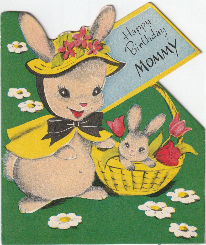Happy Birthday Mommy - Bizza Cardozo - Card, c. 1950s