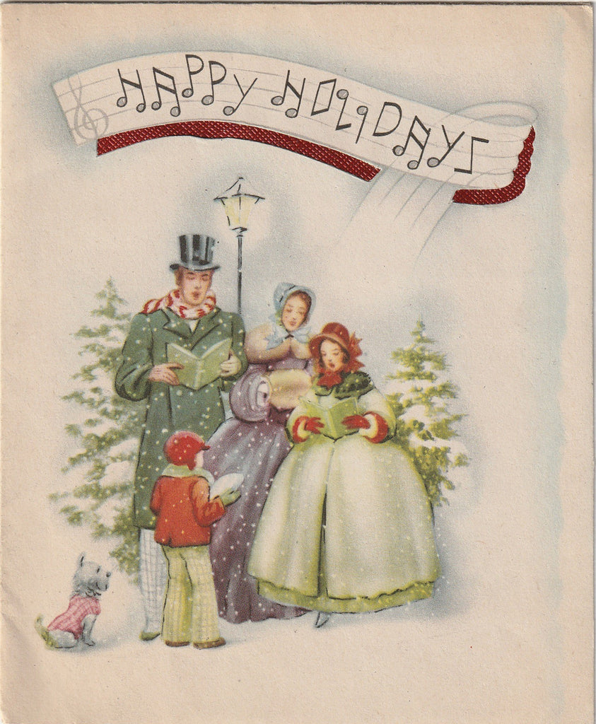 Happy Holidays and Best Wishes for the New Year - Card, c. 1940s