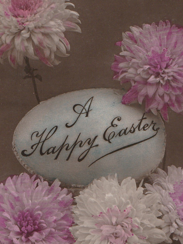 Happy Easter Rotograph RPPC Antique Postcard Close Up 2