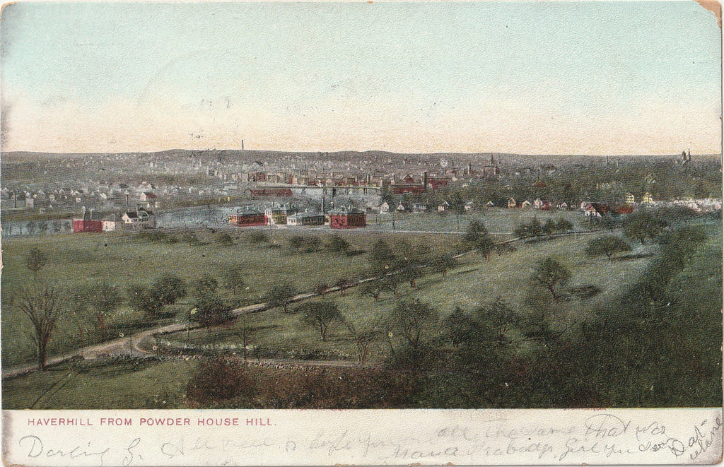 Haverhill From Powder House Hill - Massachusetts Postcard, c. 1900s