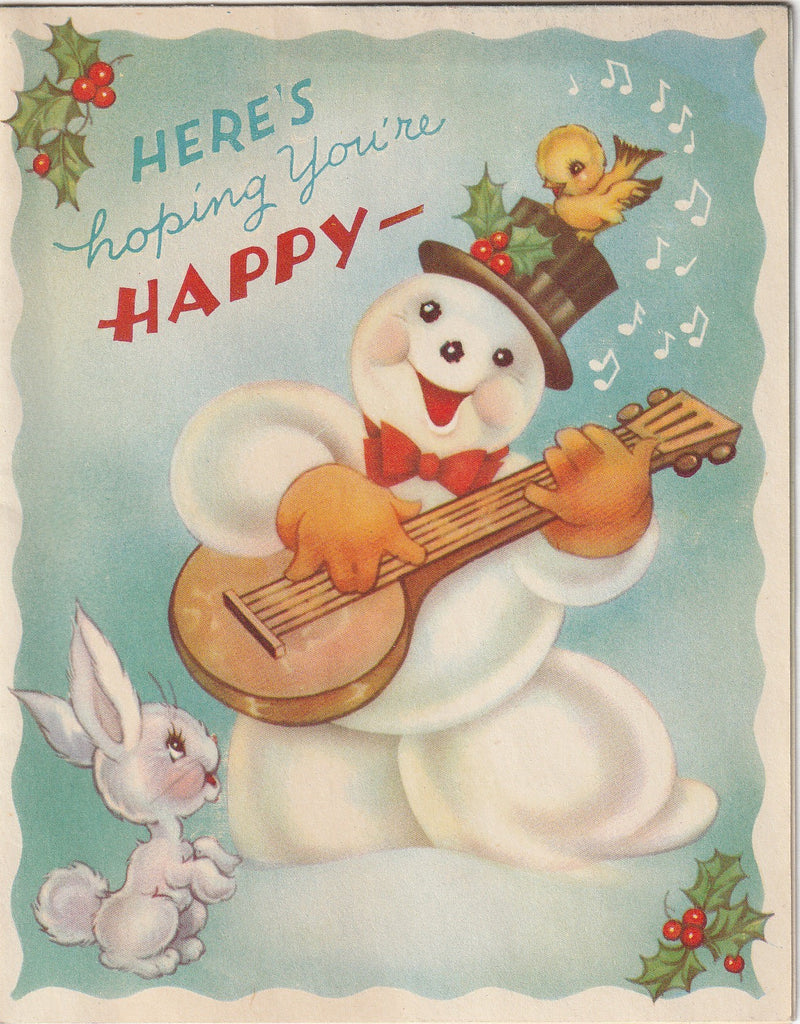 Here's Hoping You're Happy About the Whole Thing - Merry Christmas - Card, c. 1950s