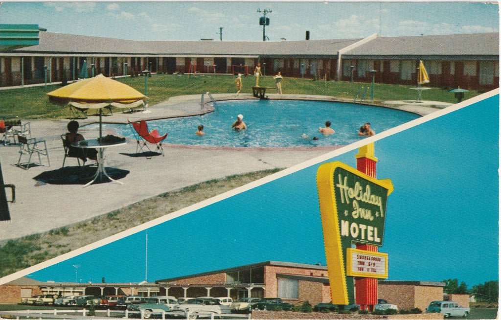 Holiday Inn Motel - Roswell, New Mexico - Chrome Postcard, c. 1950s