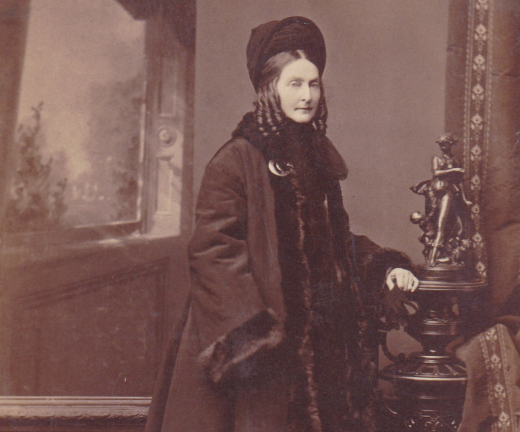 Mrs. Thomas B Bryan- 1800s Antique Photograph- Jennie B Page- Historical Portrait- Identified Cabinet Photo- Washington, DC