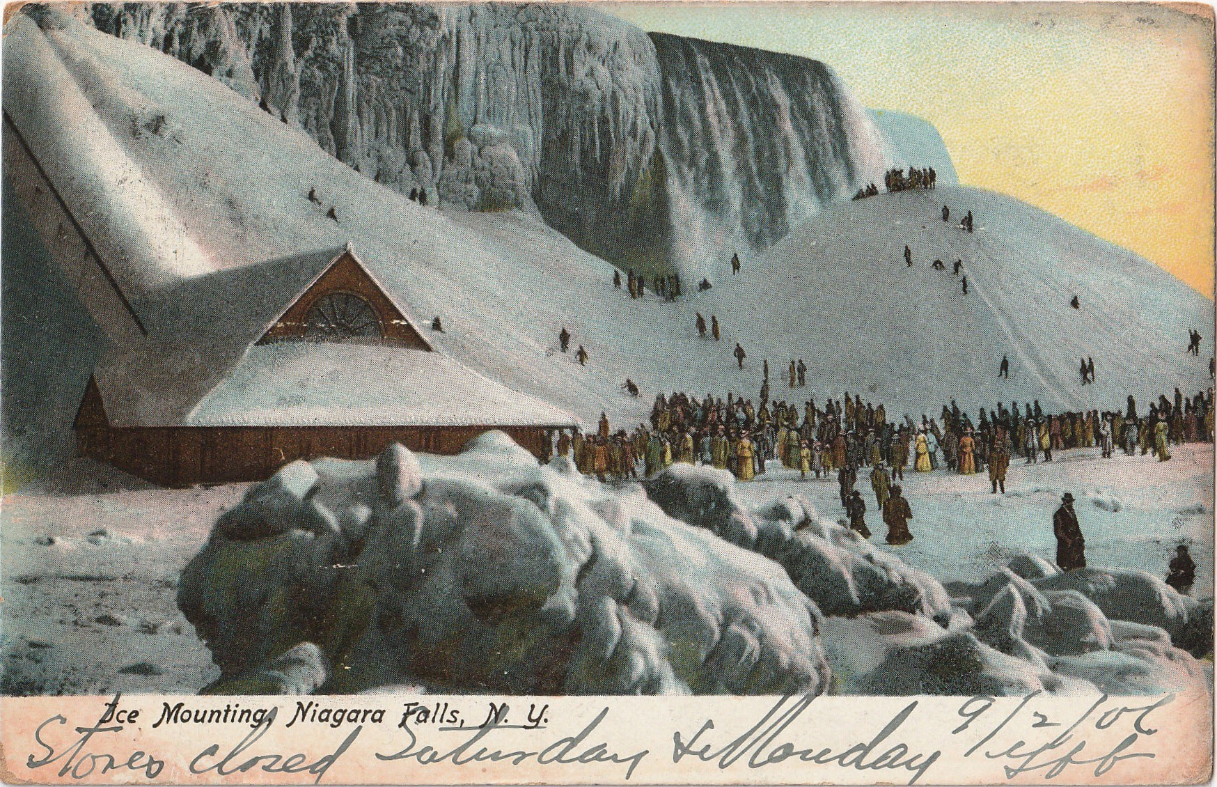 Ice Mounting - Niagara Falls, NY - Postcard, c. 1906 – Ephemera