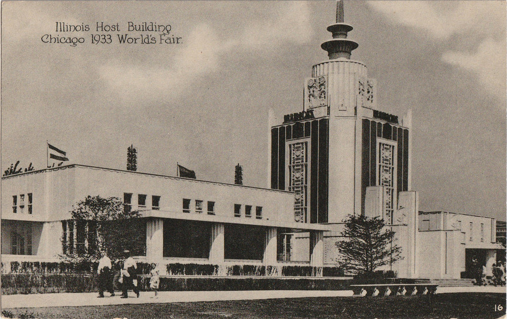 Chrysler Building Exhibit Chicago World's Fair 1933 Postcard