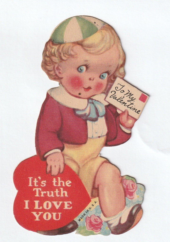 It's The Truth I Love You - Valentine Card, c. 1920s
