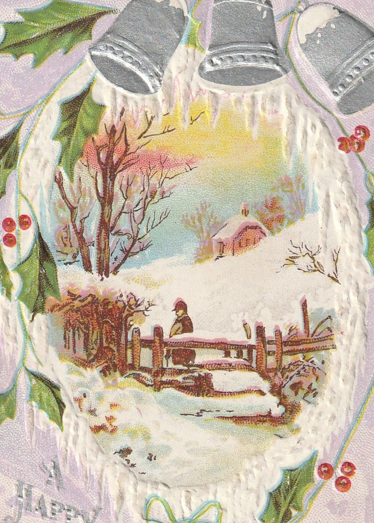 January 1st - Happy New Year - Postcard Close Up