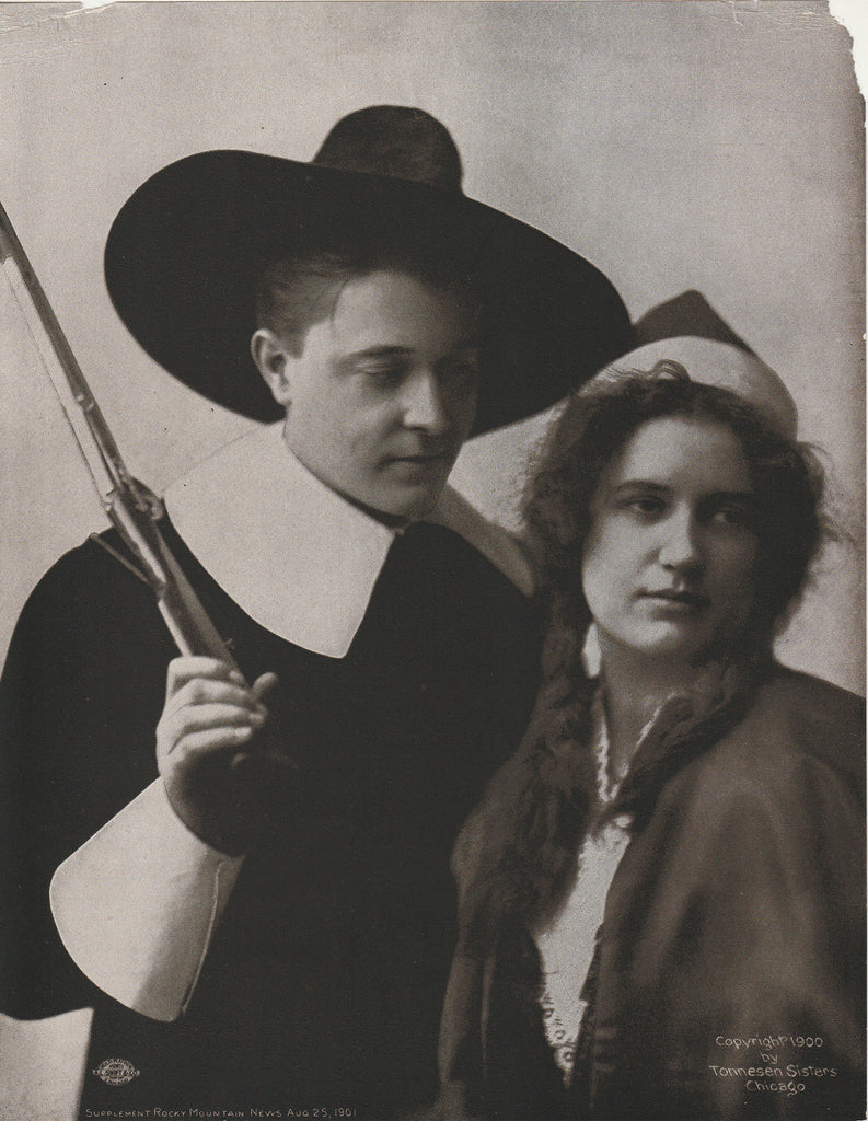 John and Priscilla Alden - Tonnessen Sisters - Print, c. 1901