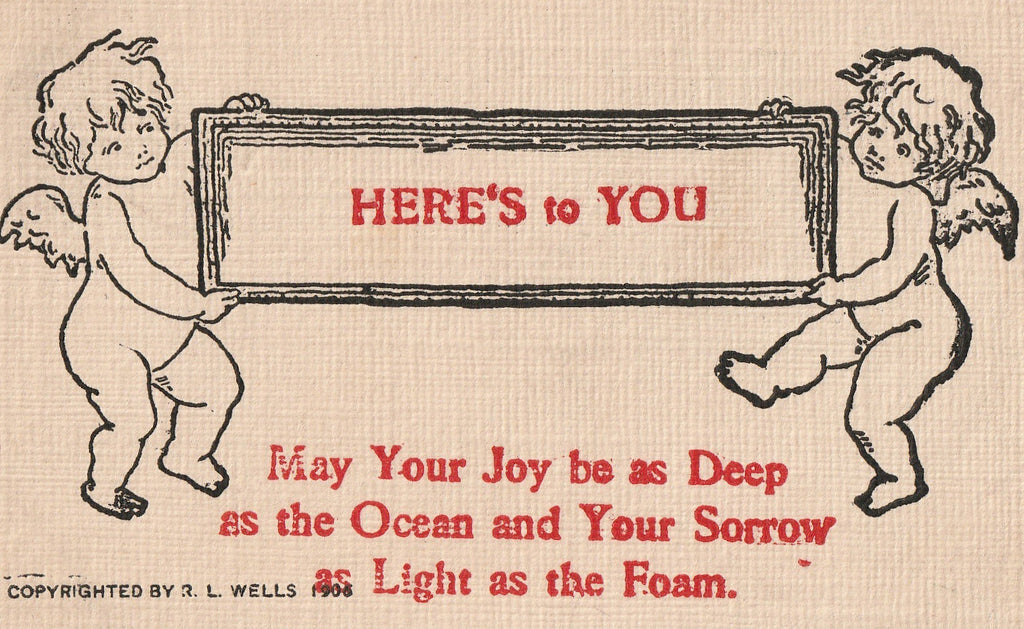 Joy as Deep As the Ocean R L Wells Postcard Close Up