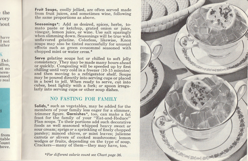 Knox Gelatine Eat And Reduce Plan Recipe Book - Booklet, c. 1952 Inside 2