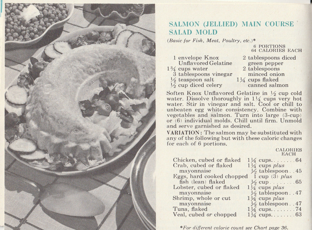 Knox Gelatine Eat And Reduce Plan Recipe Book - Booklet, c. 1952 Inside 3