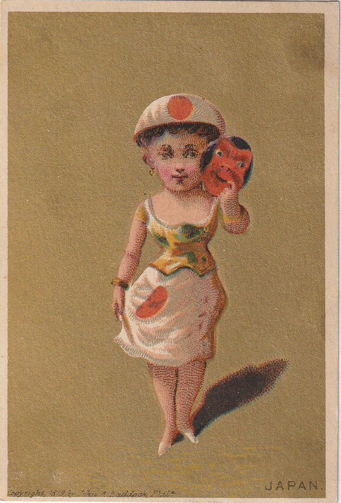 Lady Japan Antique Trade Card 