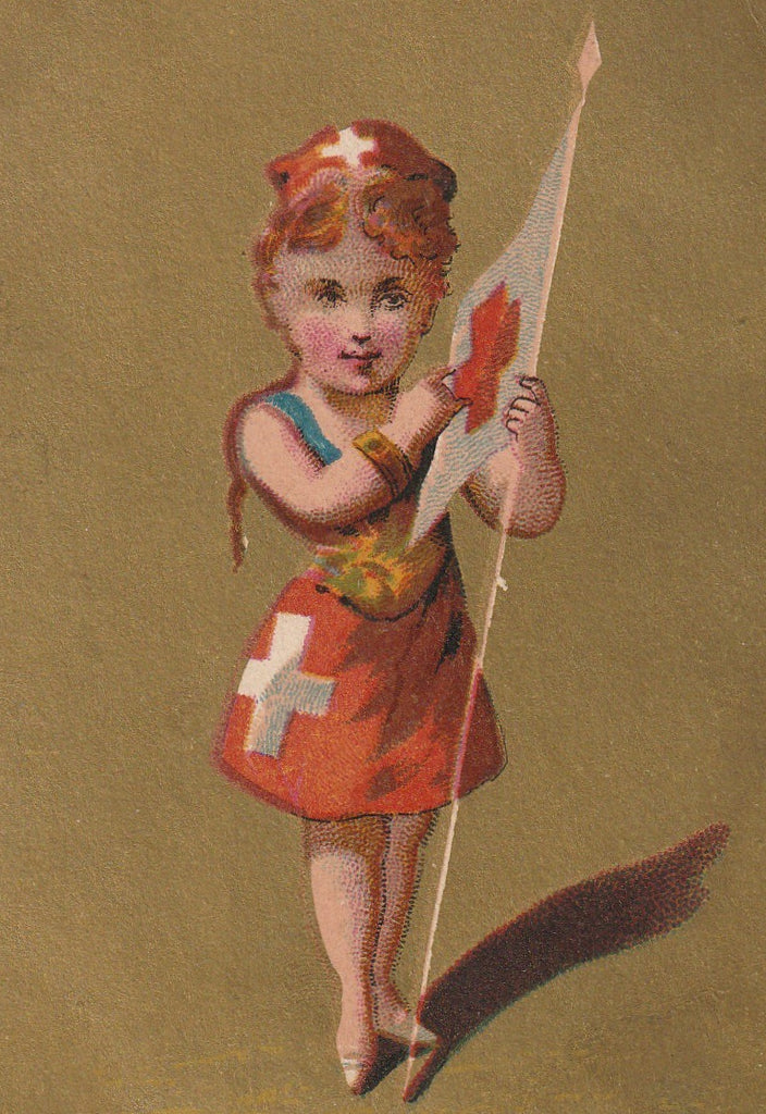 Lady Switzerland - Trade Card, c. 1879