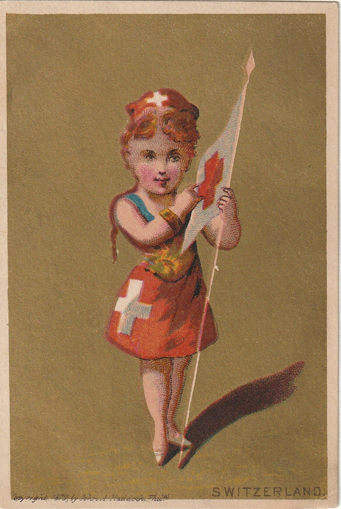 Lady Switzerland - Trade Card, c. 1879