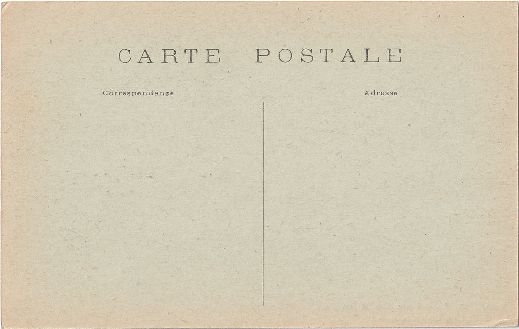 Les Colonnades Parc Monceau, Paris Antique Postcard Back