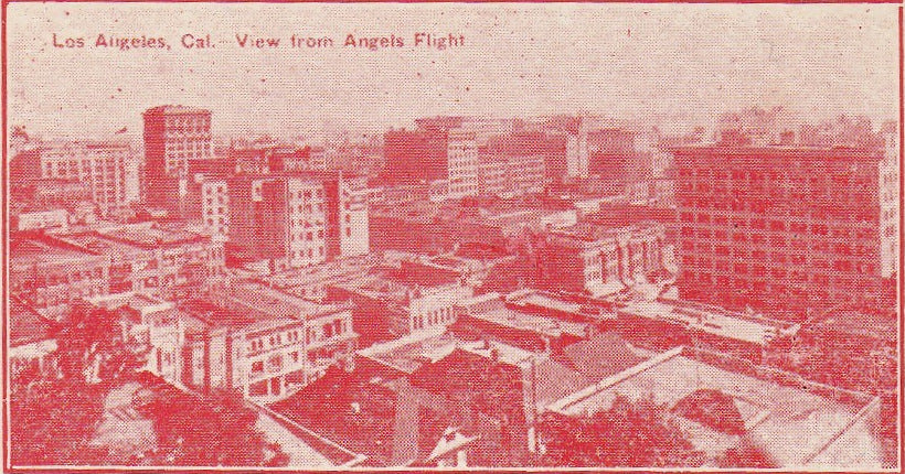 Los Angeles Loss Anjy-lus Antique Postcard Close Up