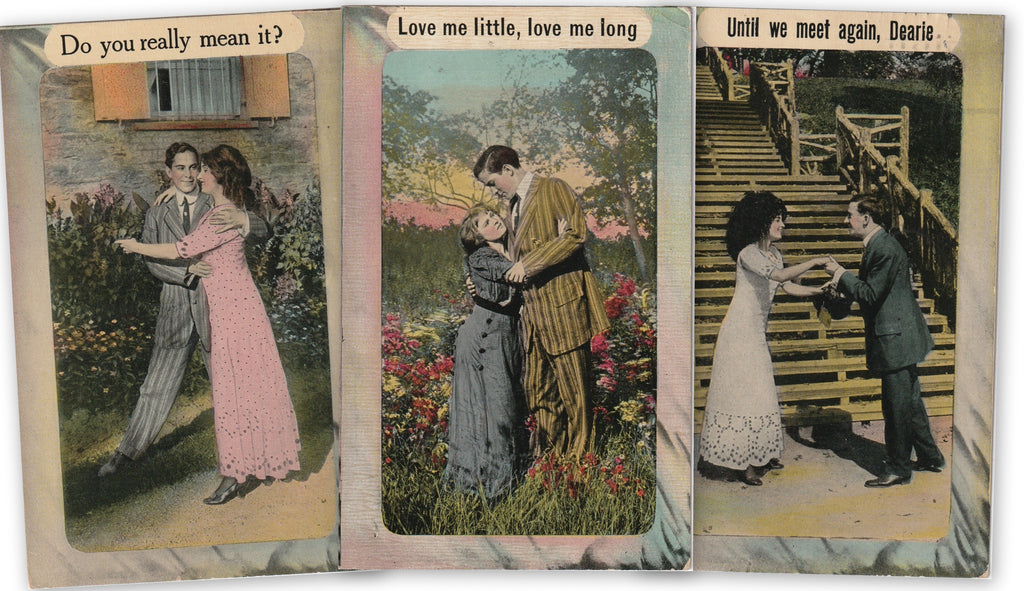 Antique Romance Postcard Set