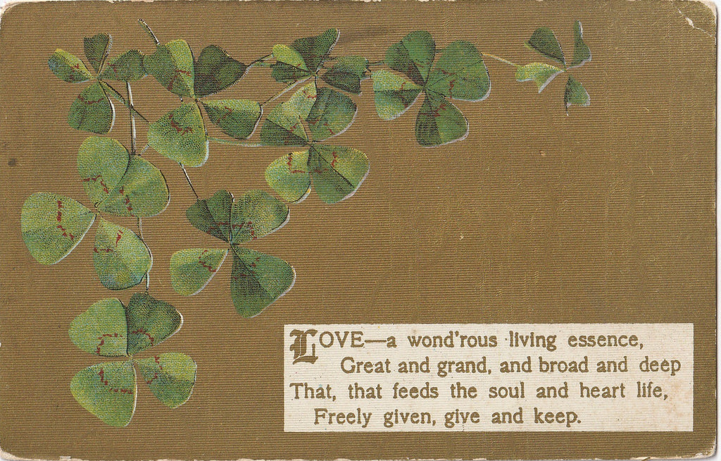 Love Wondrous Living Essence - Postcard, c. 1900s