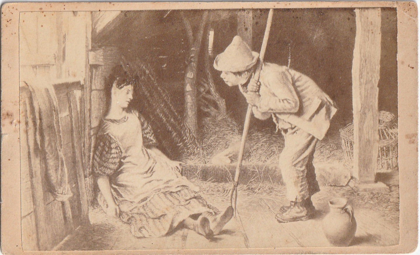 Love at First Sight - Art CDV, c. 1800s – Ephemera Obscura Love at First Sight - Art CDV, c. 1800s – Ephemera Obscura