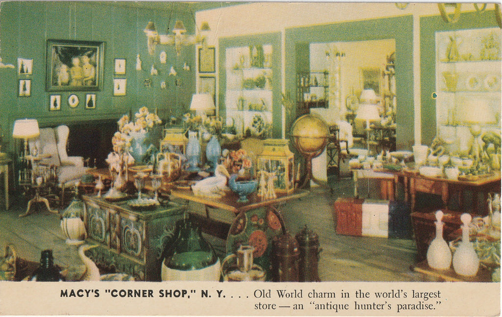 Macy's Corner Shop, N.Y. - R. H. Macy & Co. -Postcard, c. 1939