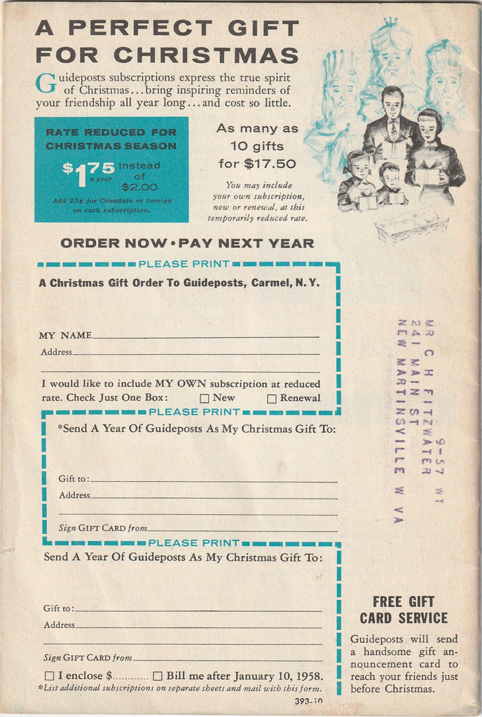 Mahalia Jackson Guideposts Magazine October 1957 Back