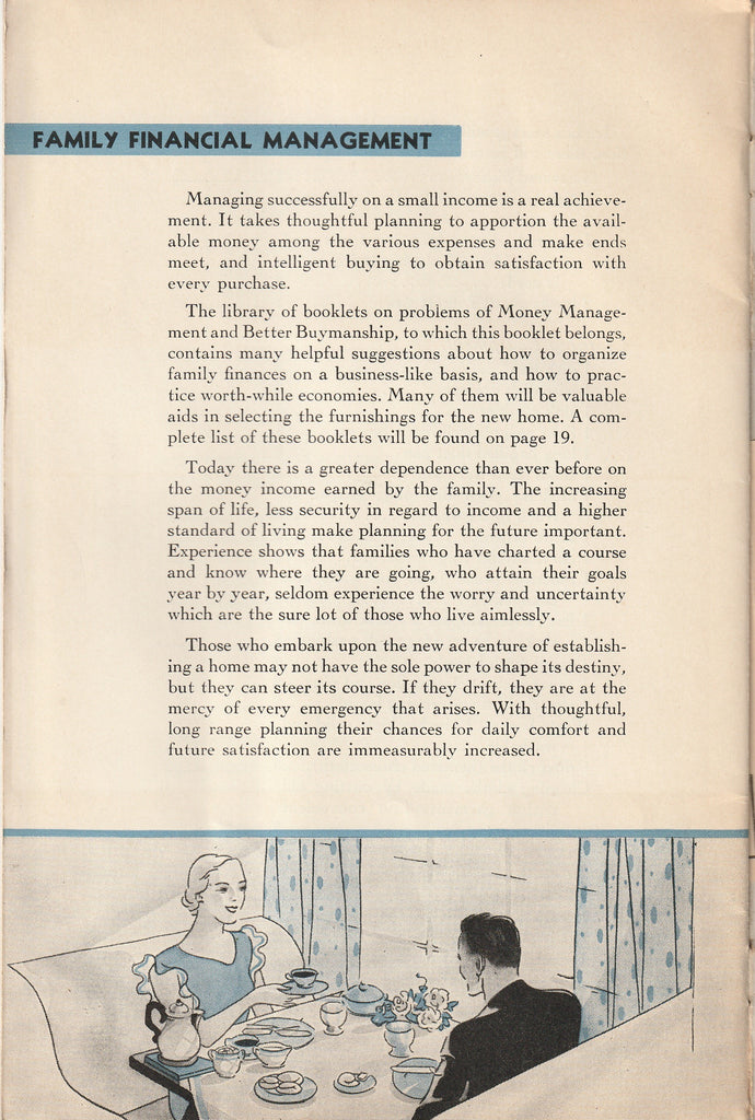 Marrying on a Small Income - Household Finance Corporation and Subsidiaries - Chicago, IL - Booklet, c. 1934 - Family Financial Management