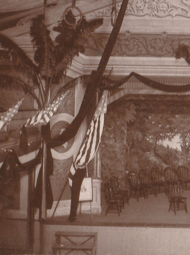 1901 McKinley Memorial Turner Hall Washington Mo Cabinet Photo Close Up 3