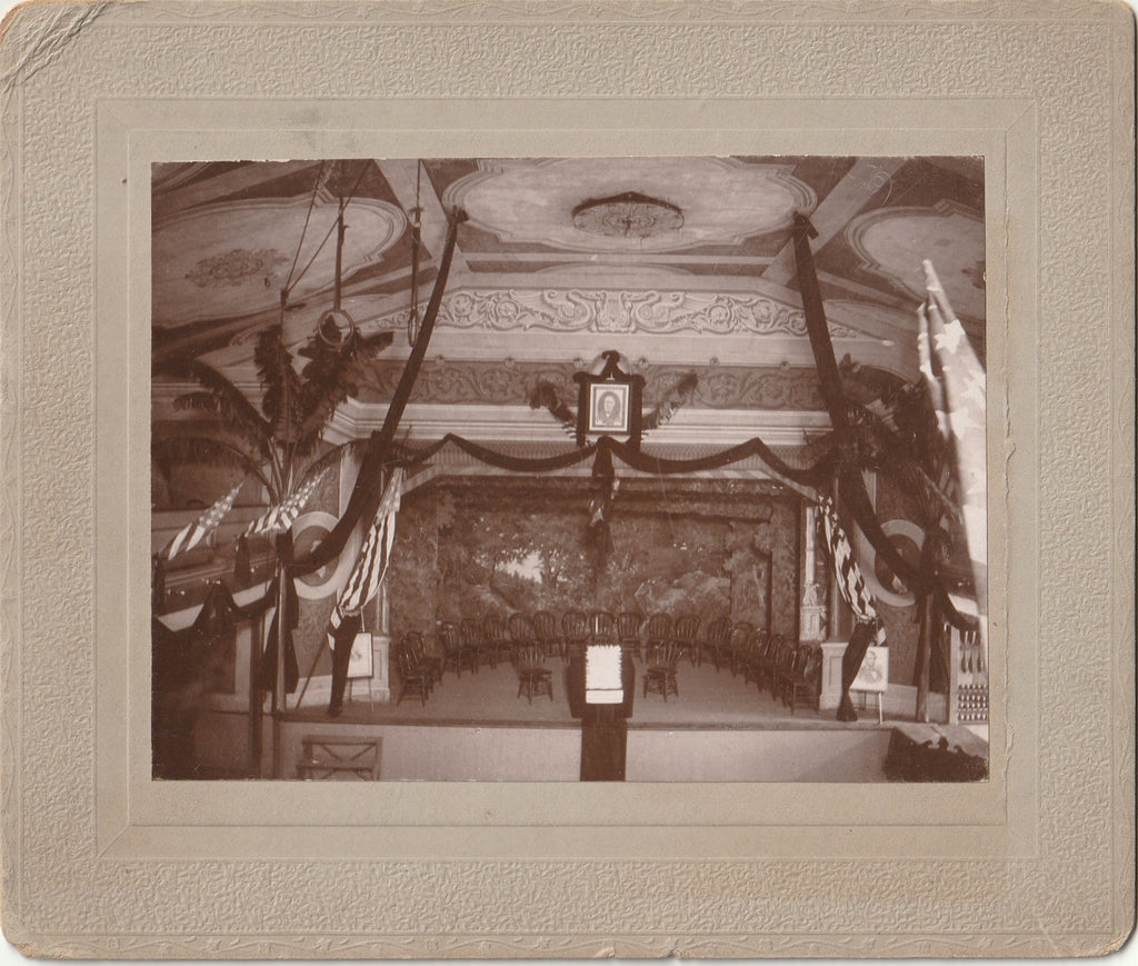 1901 McKinley Memorial Turner Hall Washington Mo Cabinet Photo