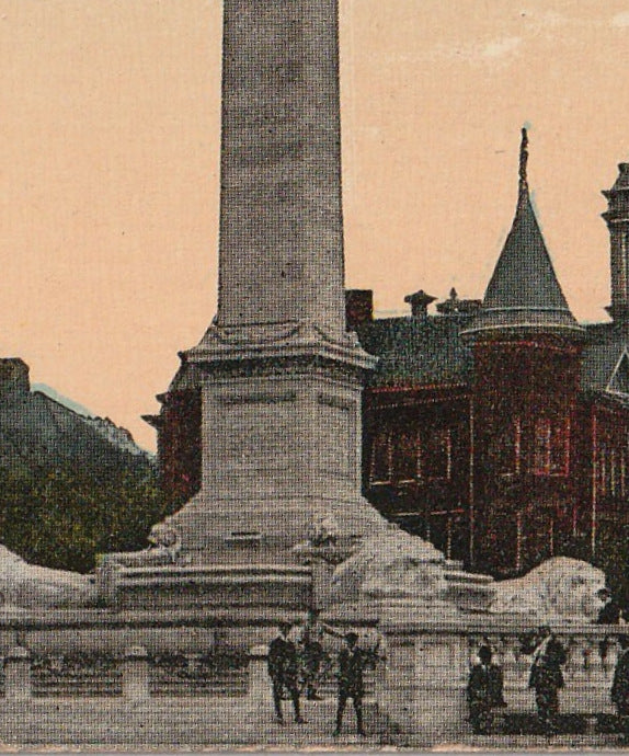 McKinley Monument Buffalo NY Postcard Close Up 4
