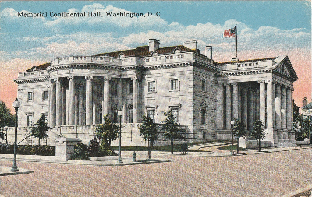 Memorial Continental Hall - Washington, DC - Postcard, c. 1920s