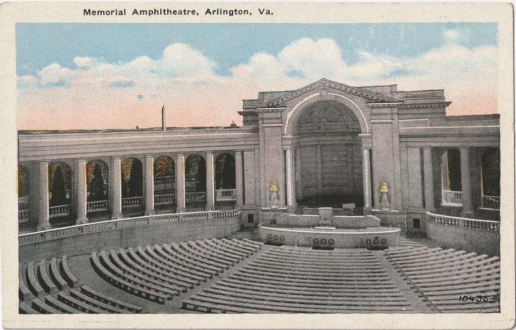 Memorial Amphitheatre Arlington VA Postcard